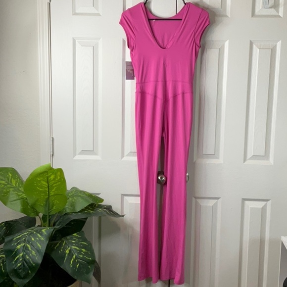 JoyLab Women’s Pink Jumpsuit Stretch Flare Size XS - Picture 8 of 9